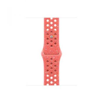 Curea Smartwatch Apple MYL33ZM/A pentru Watch 42mm, Nike Sport Band, M/L (Rosu)