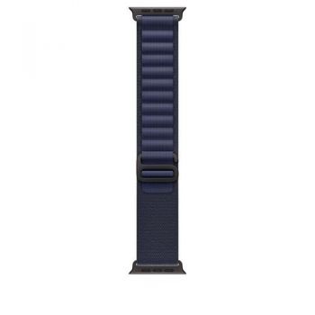 Curea Smartwatch Apple MYPX3ZM/A, pentru Watch 49mm, Alpine Loop, Medium, Titanium Finish (Negru)