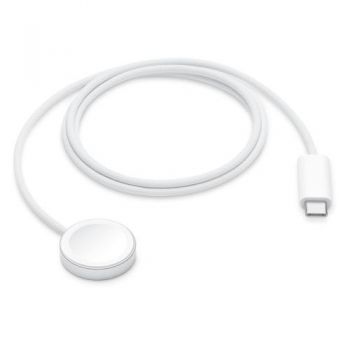 Incarcator magnetic pentru Apple Watch MT0H3ZM/A, USB-C 1m (Alb)