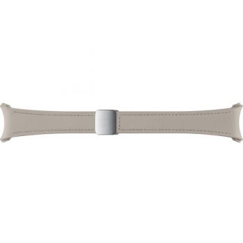 Samsung Bratara D-Buckle Hybrid Eco-Leather Band (Slim, Small/Medium) pentru SAMSUNG Galaxy Watch6, ET-SHR93SAEGEU, Etoupe