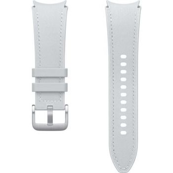 Samsung Bratara Hybrid Eco-Leather Band (Small/Medium) pentru SAMSUNG Galaxy Watch6 Classic, ET-SHR95SSEGEU,  Argintiu