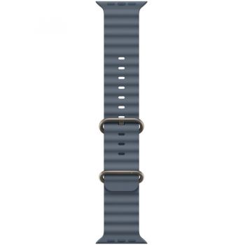 Apple Apple Watch 49mm Band:  Anchor Blue Ocean Band - Natural Titanium Finish