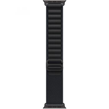 Apple Apple Watch 49mm Loop:  Black Alpine Loop - Large - Black Titanium Finish