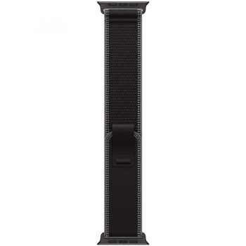 Apple Apple Watch 49mm Loop:  Black/Charcoal Trail Loop - S/M - Black Titanium Finish