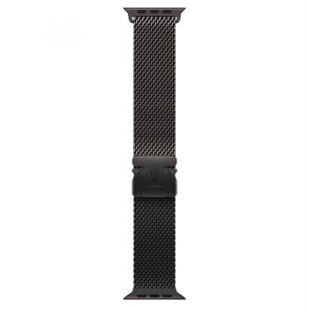 Apple Apple Watch 49mm Loop:  Black Titanium Milanese Loop - Medium