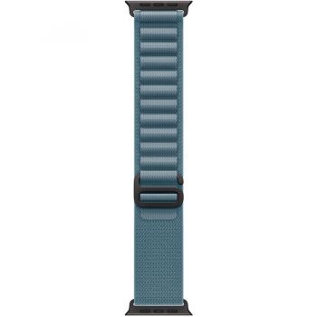 Apple Apple Watch 49mm Loop:  Light Blue Alpine Loop - Large - Black Titanium Finish
