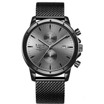 Ceas Barbatesc Cronograf Elegant Analog Quartz Otel inoxidabil
