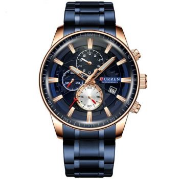 Ceas barbatesc original, Top Brand, Elegant, Fashion, Quartz, Otel inoxidabil