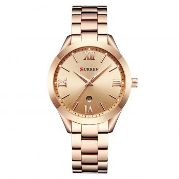 Ceas femei Curren Top Brand Luxury Casual Fashion Quartz Otel inoxidabil