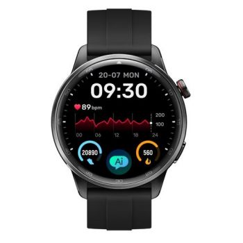Ceas inteligent Smartwatch Realme Watch S2, Ecran AMOLED 1.43inch, Peste 150 fete de ceas, Apel Bluetooth, Monitorizare sanatate, IP68 (Negru)