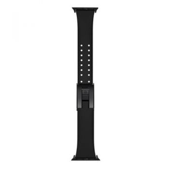 Curea Baseus Slip Thru Silicon Apple Watch 42mm / 44mm (Negru)