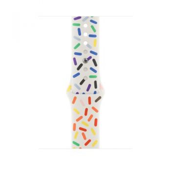 Curea Smartwatch Apple MUQ43ZM/A pentru Watch 45mm, Pride Edition Sport Band, M/L (Multicolor)