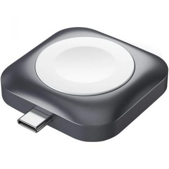Incarcator Wireless Satechi Magnetic, pentru Apple Watch, 5W (Negru)