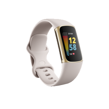 Bratara fitness FITBIT Charge 5, Android iOS, Silicon, Fitness Tracker, Crem