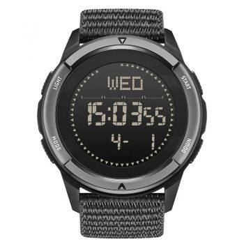 Ceas barbatesc de mana North Edge Militar Digital Carbon Army Sport Pasi Busola Pacer Pedometru Negru