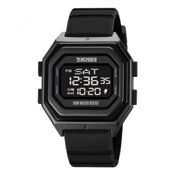 Ceas barbatesc de mana Skmei Casual Digital Led Electronic Calendar Negru