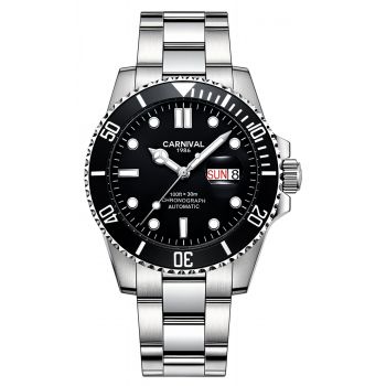 Ceas barbatesc Mecanic Automatic Carnival Casual Otel Inoxidabil