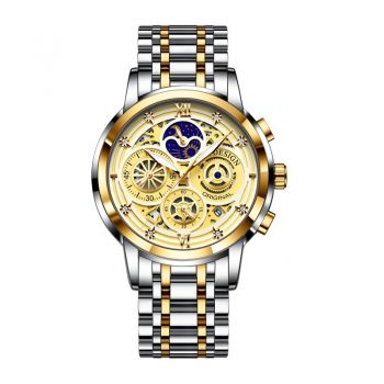 Ceas barbatesc Quartz Lige Otel Analog Data