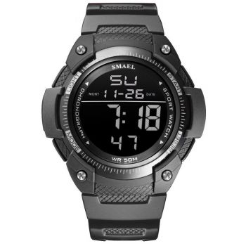 Ceas barbatesc Smael Sport Casual Afisaj Digital Negru