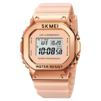 Ceas de dama Skmei Sport Stil Militar Army Digital Roz