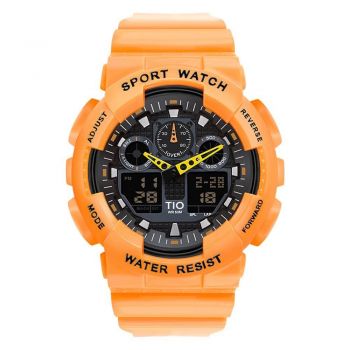Ceas de mana barbati TIO Sport Digital Quartz Stil Army Militar Analog Rezistent la apa 5 ATM si socuri