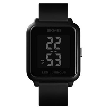 Ceas digital Skmei Unisex Lumina de fundal Afisare data Casual Negru