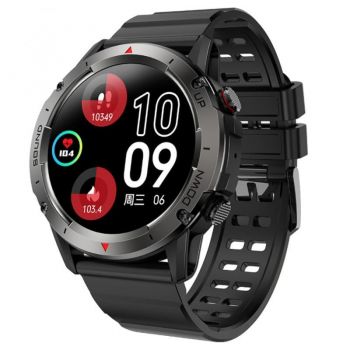 Ceas smartwatch barbati Tio  , 1.39 inch TFF IPS HD, multi sport, apel bluetooth 5.0 HD, tensiune arteriala, monitorizare ritm cardiac multi point,