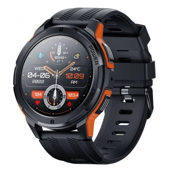 Ceas smartwatch barbati Tio  , 1.43 inch AMOLED, AI, Ultra Rezistent, Convorbire Bluetooth HD, 100 Sporturi, Monitorizare Ritm Cardiac Multi Point,