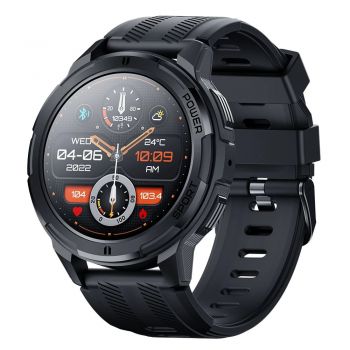 Ceas smartwatch barbati Tio  , 1.43 inch AMOLED, AI, Ultra Rezistent, Convorbire Bluetooth HD, 100 Sporturi, Monitorizare Ritm Cardiac Multi Point,