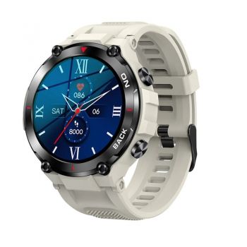 Ceas Smartwatch Barbati TIO  , Sport, 1.32,  IPS, HD, GPS track, Somn, Pedometru, Monitorizare cardiaca, Oxigen, Rezistent la apa IP68, Notificari