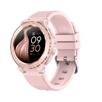 Ceas smartwatch dama TIO   Sport Apeluri Bluetooth Fitness Tracker Monitorizare sanatate  Rezistenta la apa IP68 Roz