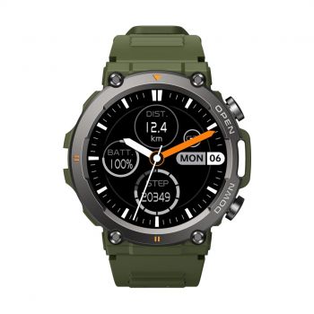 Ceas Smartwatch Zeblaze Vibe 7 Rugged Verde Compatibil iOS si Android Apelare Bluetooth