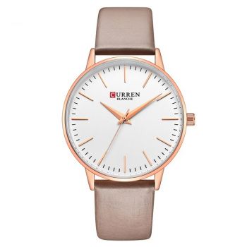 Curren Ceas dama Quartz Casual Fashion Auriu