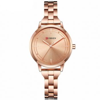 Curren Ceas de mana dama Elegant Quartz din Otel inoxidabil