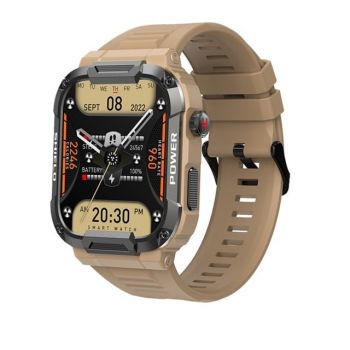 Smartwatch Tio   smartCALL, fitness, sport, notificari, meteo, limba romana, apelare Bluetooth, microfon HD Kaki