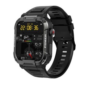 Smartwatch Tio   smartCALL, fitness, sport, notificari, meteo, limba romana, apelare Bluetooth, microfon HD Negru
