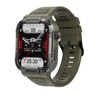 Smartwatch Tio   smartCALL, fitness, sport, notificari, meteo, limba romana, apelare Bluetooth, microfon HD Verde