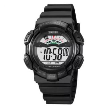 Ceas barbatesc de mana Skmei Cronograf Sport Casual Fashion Digital Alarma Cronometru Negru