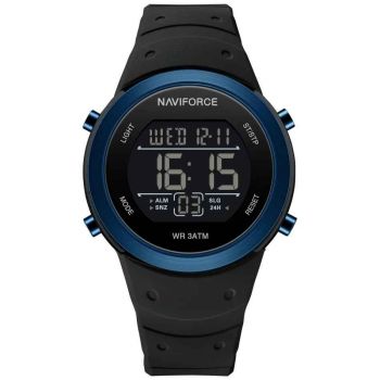 Ceas Barbatesc Naviforce 9246 Negru Albastru ,   Functii Multiple, Sport, Calendar