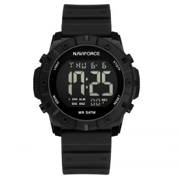 Ceas Barbati Naviforce 7110 Negru ,   Design Military, Functii Multiple, Alarma, Rezistent la Apa 5ATM