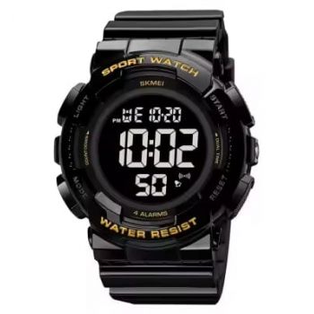 Ceas de mana barbatesc Skmei Casual Digital Fashion Lumina de fundal Sport Afisare data Alarma Negru