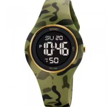 Ceas de mana barbatesc Skmei Casual Sport Fashion Digital Alarma Cronometru Camuflaj