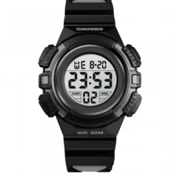 Ceas de mana pentru copii Skmei Sport Casual Alarma Cronometru Electronic Digital Negru