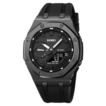 Ceas Digital Barbati SKMEI 2243 Negru ,   Functii Multiple, Design Sport, Cronometru, Alarma, Rezistent la Apa 5ATM