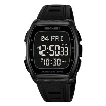 Ceas Digital Barbati SKMEI 2441 Negru ,   Functii Multiple, Design Sport, Afisaj LED, Alarma, Rezistent la Apa 5ATM