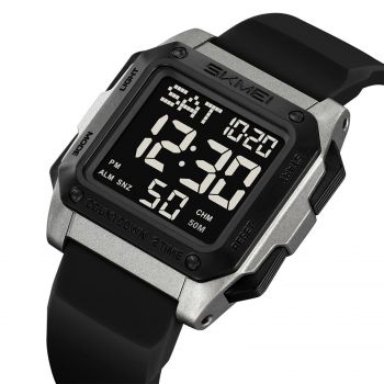 Ceas Digital Barbati SKMEI 2454 Titan ,   Functii Multiple, Design Army, Cronometru, Alarma, Rezistent la Apa 5ATM