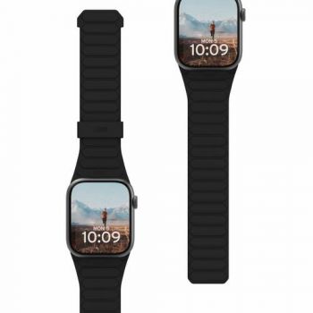 Curea UAG Pathfinder Apple Watch 41mm / 40mm / 38mm (Negru/Gri)