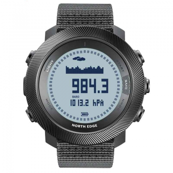 NORTH EDGE APACHE-D ,   Ceas inteligent sport pentru scufundari, altimetru, barometru, busola, pedometru, calorii, rezistent 10ATM