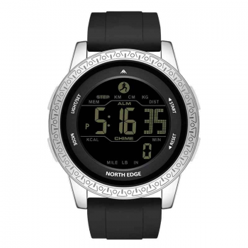 NORTH EDGE APOLLO ,   Ceas sport digital, ecran FSTN, 50M rezistent la apa, cronometru, alarme multiple, curea silicon, usor si durabil