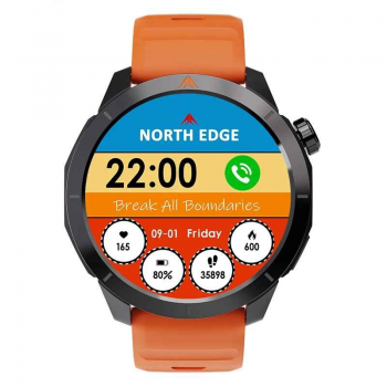 NORTH EDGE X-TREK 2 ,   Ceas inteligent sport cu GPS multi-satelit, ecran AMOLED 1.43,  , apeluri prin Bluetooth si 60+ moduri sport